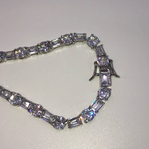 63ct Multi-Stone Tennis Necklace - Picture 10 of 14